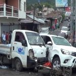 Colisión por falla mecánica deja un lesionado y daños materiales en 4 vehículos