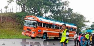 Nicaragua, boaco, accidente de tránsito, una persona fallecida,