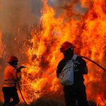 Cientos de bomberos luchan contra un incendio forestal en Grecia grecia, incendio forestal, bomberos, emergencia,
