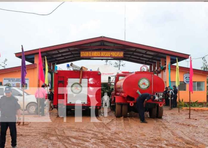 Nicaragua, caribe norte, nueva estación de bomberos, gobierno