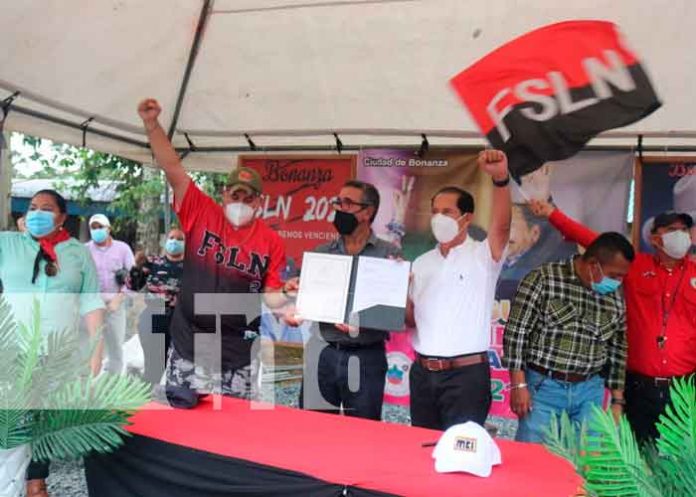 nicaragua, Bonanza, construcción de la vía, gobierno,