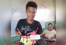 Estudiantes del Caribe Norte de Nicaragua reciben el Bono Solidario