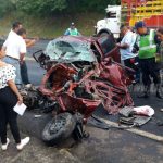 Un muerto y dos lesionados graves por brutal accidente en la Carretera Norte