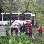 Tremendo susto se llevan ocupantes de un bus en Villa Sandino, Chontales