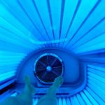 Austria, Kaltenbrunn, cama de bronceado, cadáver de mujer