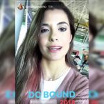 Celia Camacho con look navideño