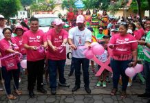 Realizan tercer caminata de lucha contra el cáncer en Bluefields, RACCS