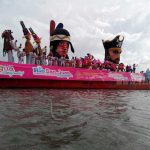 Río San Juan Nicaragua con su alegre carnaval acuático