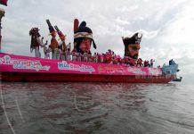 Río San Juan Nicaragua con su alegre carnaval acuático