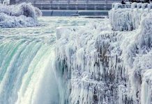 Cataratas del Niágara congeladas tras ola de frío