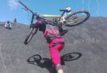 Ciclistas profesionales emprenden travesía para descender el Cerro Negro