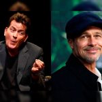 Charlie Sheen publicó una foto inédita de Brad Pitt
