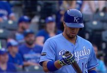 Cheslor en blanco y con error en derrota de Royals