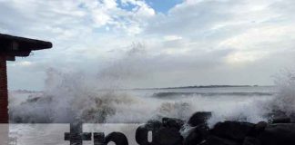 Nicaragua,Chinandega, gobierno, fenómeno Mar de Fondo,