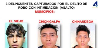 Nicaragua, Chinandega, Policía nacional , delincuentes,