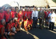 Autoridades de la Alcaldía de Managua dan la bienvenida a ciclistas extranjeros