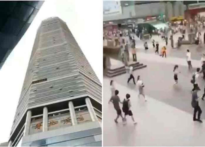cierran-edificio- china, edificio, cierre, temblor,