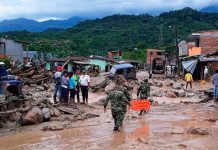 Dos fallecidos dejan lluvias en el sur de Colombia