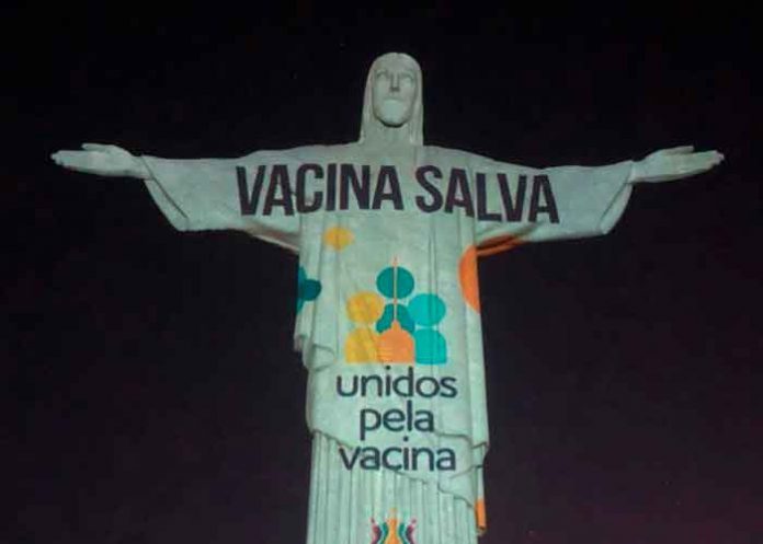cristo-de-brasil vacuna, cristo redentor, brasil,