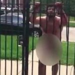 Video: Paseaba desnudo en vía pública y descargas eléctricas lo sorprendieron