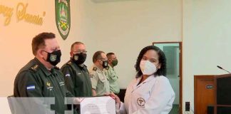 Nicaragua, Managua, Ejército, profesionales de la medicina