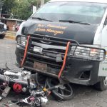 Motociclista lesionado tras «tirarse» Alto en El Recreo
