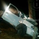 Dos lesionados y daños materiales resultaron de un accidente en El Pino # 1