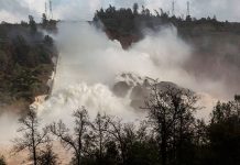 Evacuación áreas cercanas a la presa de Oroville en California
