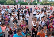 Tardes recreativas en plaza de la Revolución en Managua