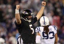 Joe Flacco mejora en el momento oportuno con Ravens