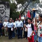 Honores al padre guerrillero Gaspar García Laviana en su paso a la inmortalidad