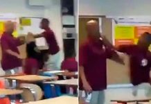 Alumno discute con su maestro en plena clase y termina golpeándolo