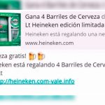 Cerveza gratis, la nueva estafa de WhatsApp
