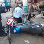 Accidente por irrespeto a señal de Alto en Monseñor Lezcano