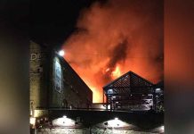 Se declara un gran incendio en un mercado de Londres