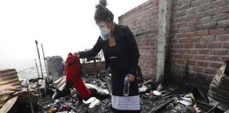 peru, incendio, violencia familiar, hijos,