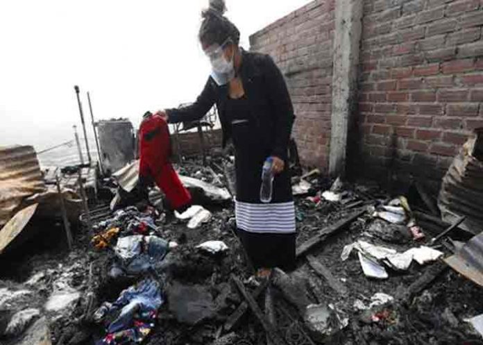 incendio-casa peru, incendio, violencia familiar, hijos,