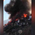 chile, incendio, campamentos,