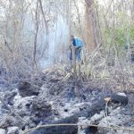Incendio de maleza amenazaba áreas protegidas del volcán Masaya