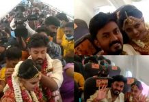 India, Avión, una pareja, casamiento,