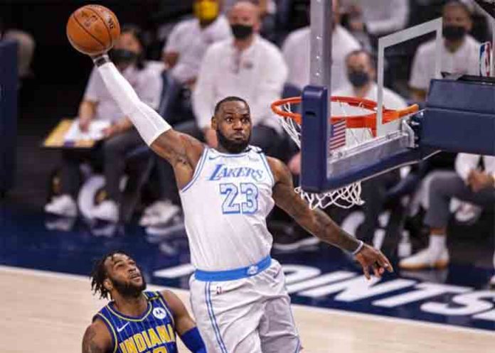 Lebron regresa en triunfo de Lakers lebron james, nba, baloncesto, lakers, pacers,