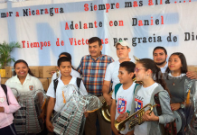 Alcaldía de Matagalpa entregó instrumentos musicales a estudiantes