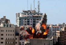 israel, bombardeó, agencias de prensa, escombros,