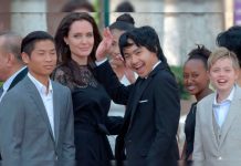 Angelina Jolie presenta su nueva película junto a sus hijos