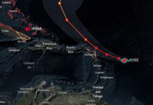 El huracán José pierde fuerza al deambular por el noreste de Bahamas