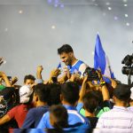 Miles de aficionados nicaragüenses festejan histórico triunfo de la Azul y Blanco