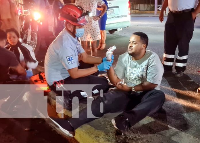 Nicaragua, Managua, accidente de tránsito, persona lesionada,