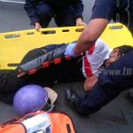 Managua: Motociclista grave tras impactar contra un taxi