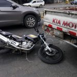 Managua: Motociclista resulta lesionado por aventajar