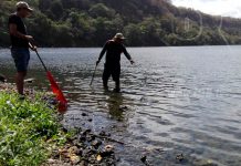 Por Amor a Nicaragua realizan jornada de limpieza en la laguna de Masaya